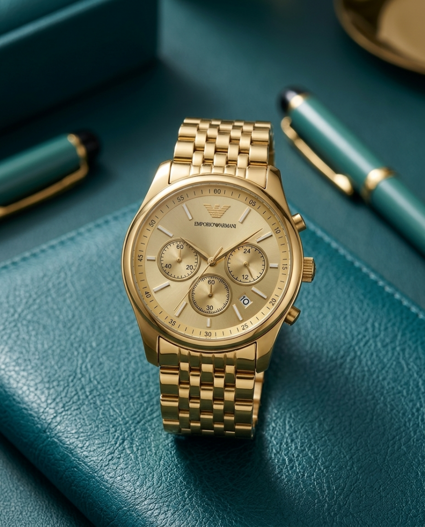 Emporio Armaan_i AR11581 Chronograph Full Gold