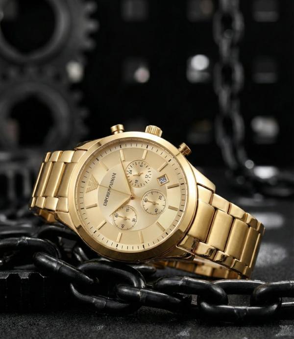 Emporio Armaan_i Classic Gold-Gold