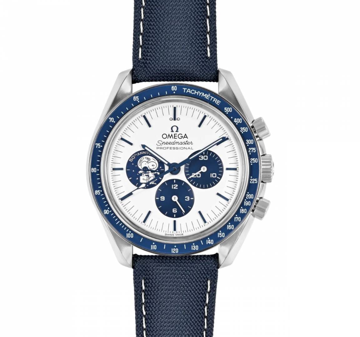 Omegg_a Speedmaster Silver Snoopy