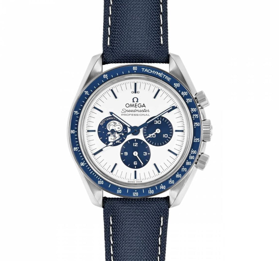Omegg_a Speedmaster Silver Snoopy