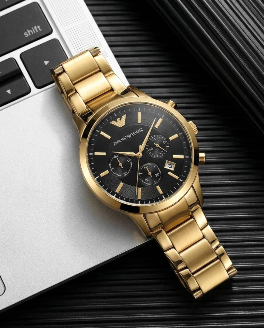 Emporio Armaan_i Classic Gold-Black