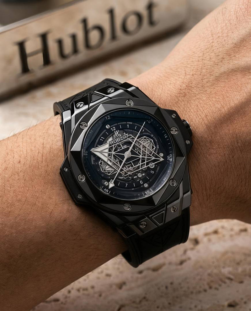Hublot Big Bang Spider Full Black Silver Niddle
