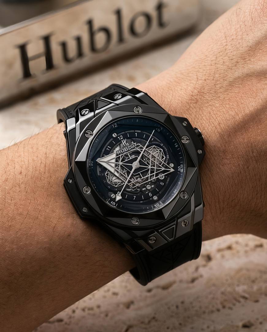 Hublot Big Bang Spider Full Black Silver Niddle