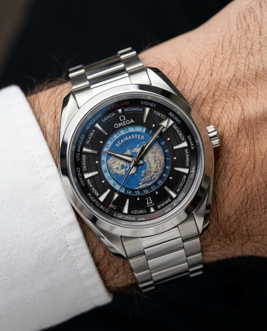 Omegg_a Seamaster Aqua Terra GMT Worldtimer